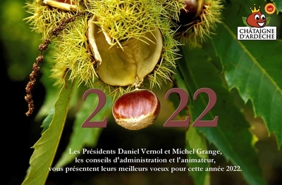 La Châtaigne d'Ardèche vous présente ses meilleurs vœux pour 2022